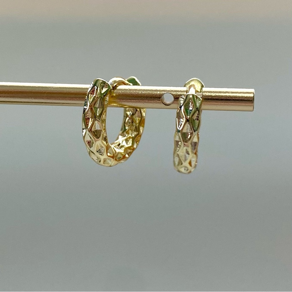 Elegant Gold s925 Hoop Earrings